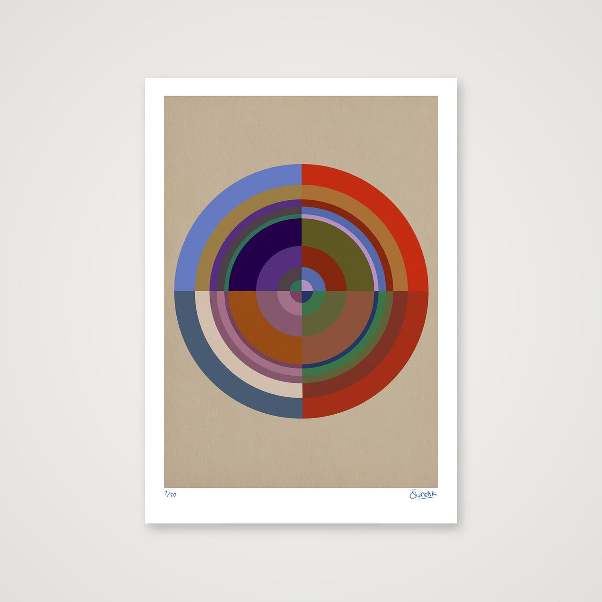 Colour Wheels 4FOUR — 70×100cm, 28×39" Print only