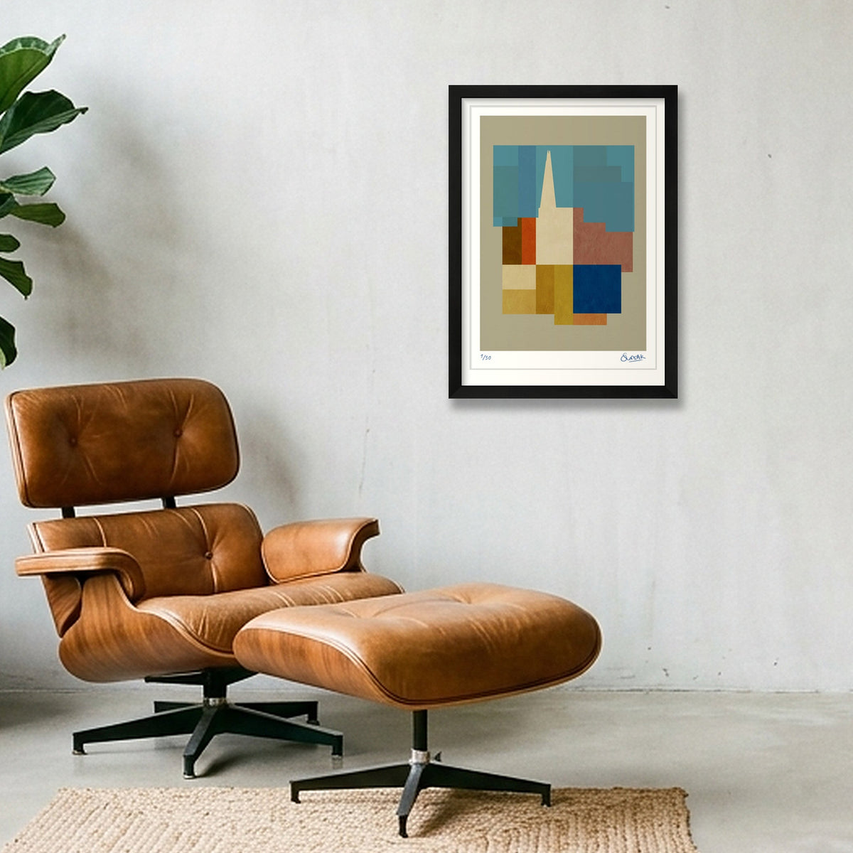 Neo Deco SHARD — A3 (30×42cm, 12×17") Black Frame
