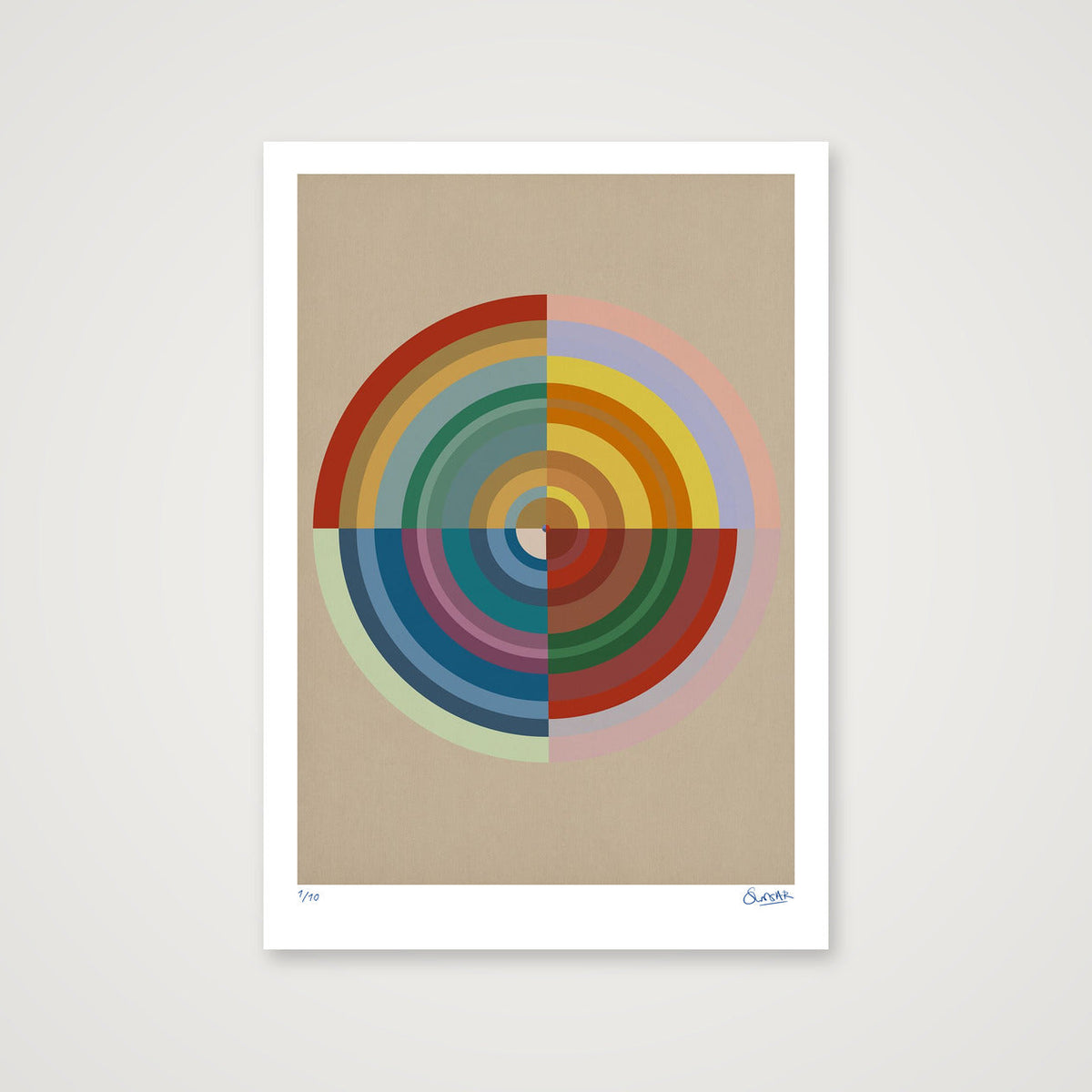 Colour Wheels 11ELEVEN — 70×100cm, 28×39" Print only