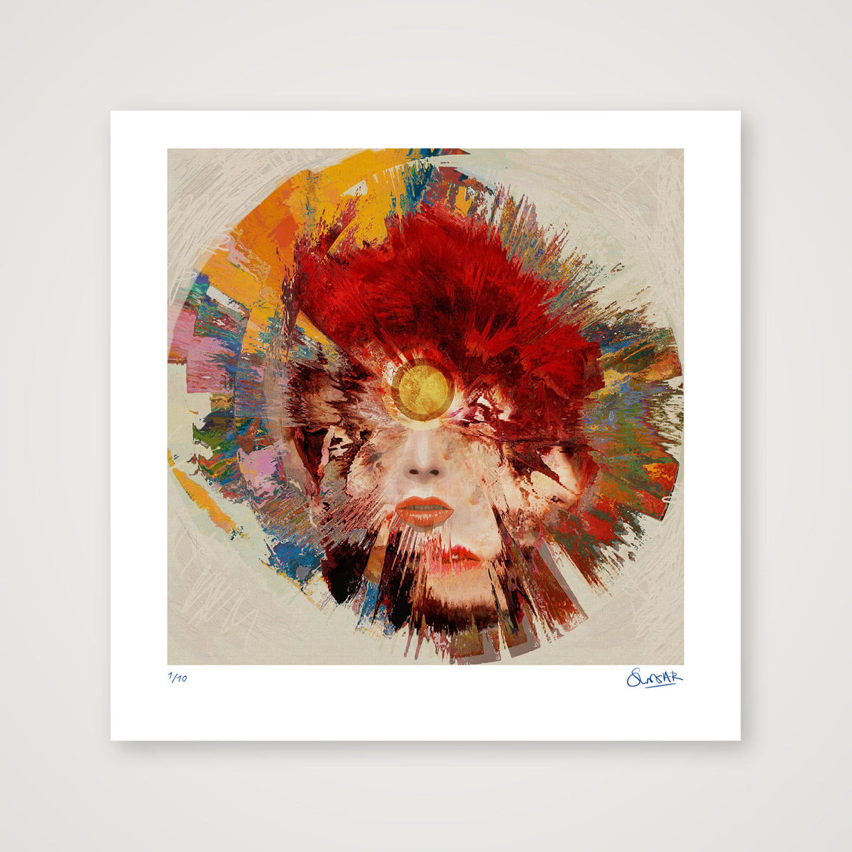 Ziggy Stardust — 70×70cm, 28×28" Print only