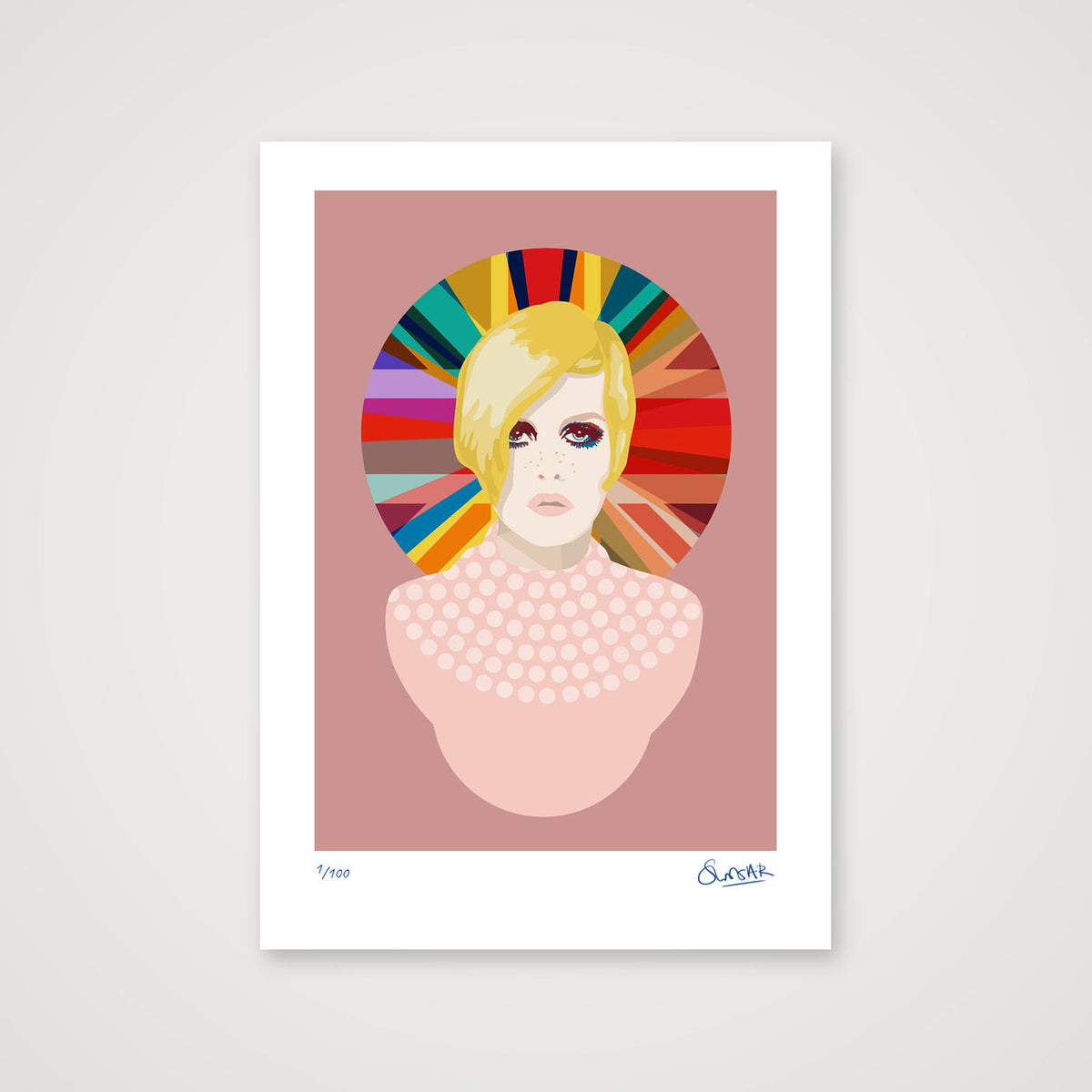 Wonderkid Union Pink — A4 (21×30cm, 8×12") Print only