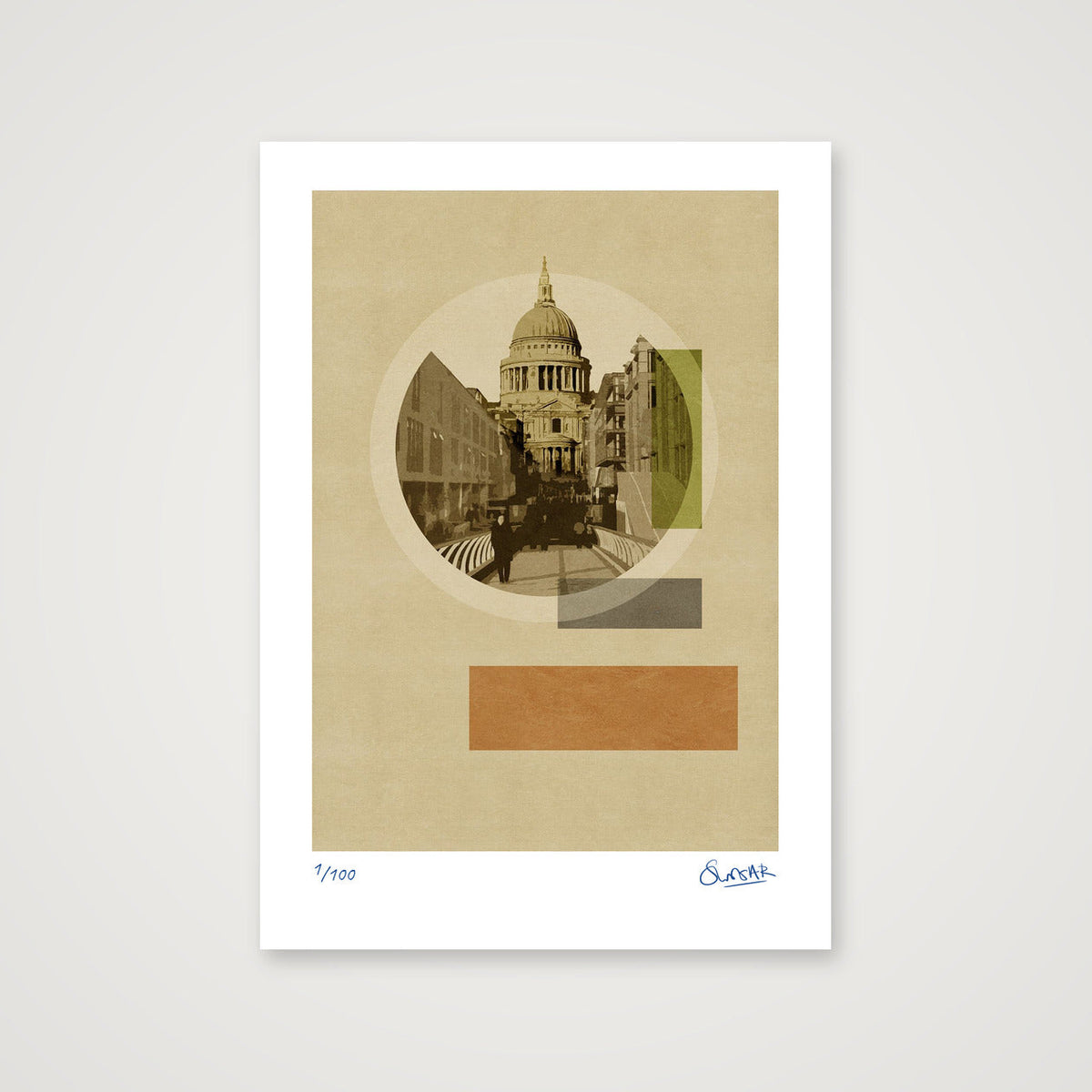 Deco London SAINT — A4 (21×30cm, 8×12") Print only